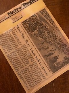 West Side Story news clipping